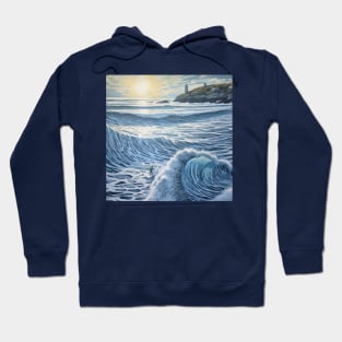 Sunset Surfing at Fistral Hoodie